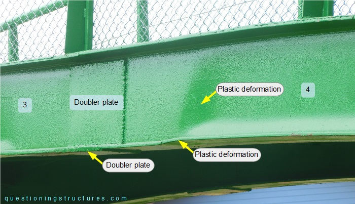 Girder to girder connection with plastic deformation