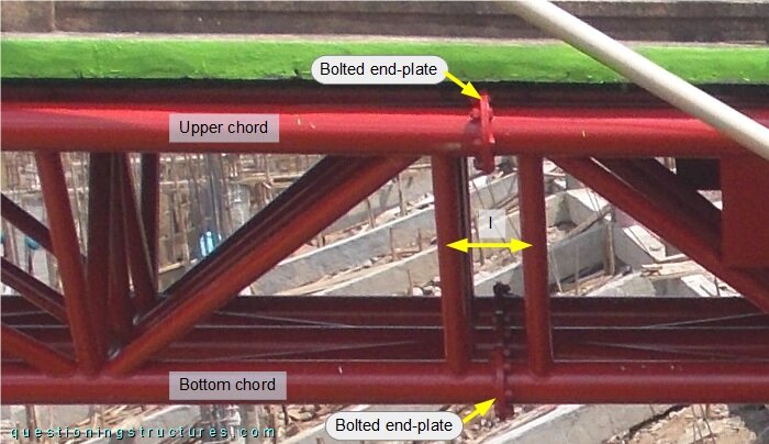 Connection between two truss units