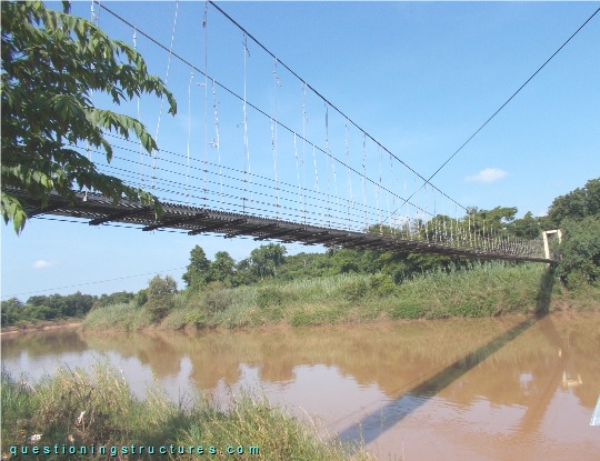 Suspension bridge over a river (link-image to suspension bridge 10)