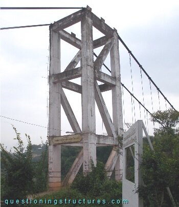 Reinforced concrete truss pylon.