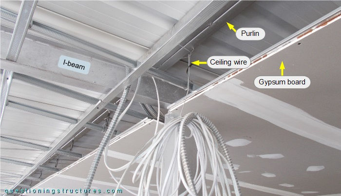 Suspended ceiling structure