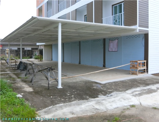 Canopy roof with front columns (link-image to canopy roof 12).