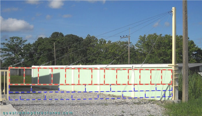 Swing parking barrier with stay cables and turnbuckles