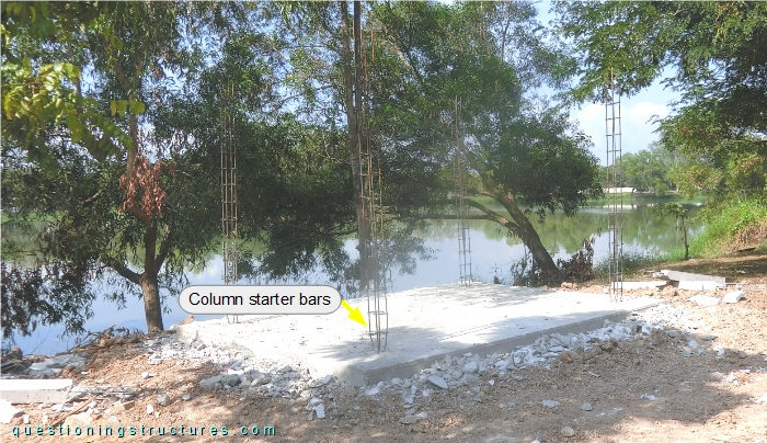 Pavilion after demolition works